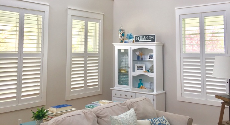 plantation shutters in Phoenix living room